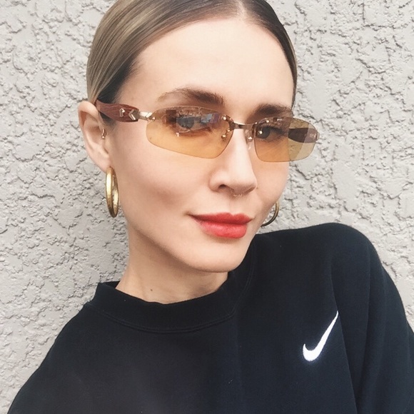 Vintage Versace Rimless Sunglasses - Picture 2 of 16